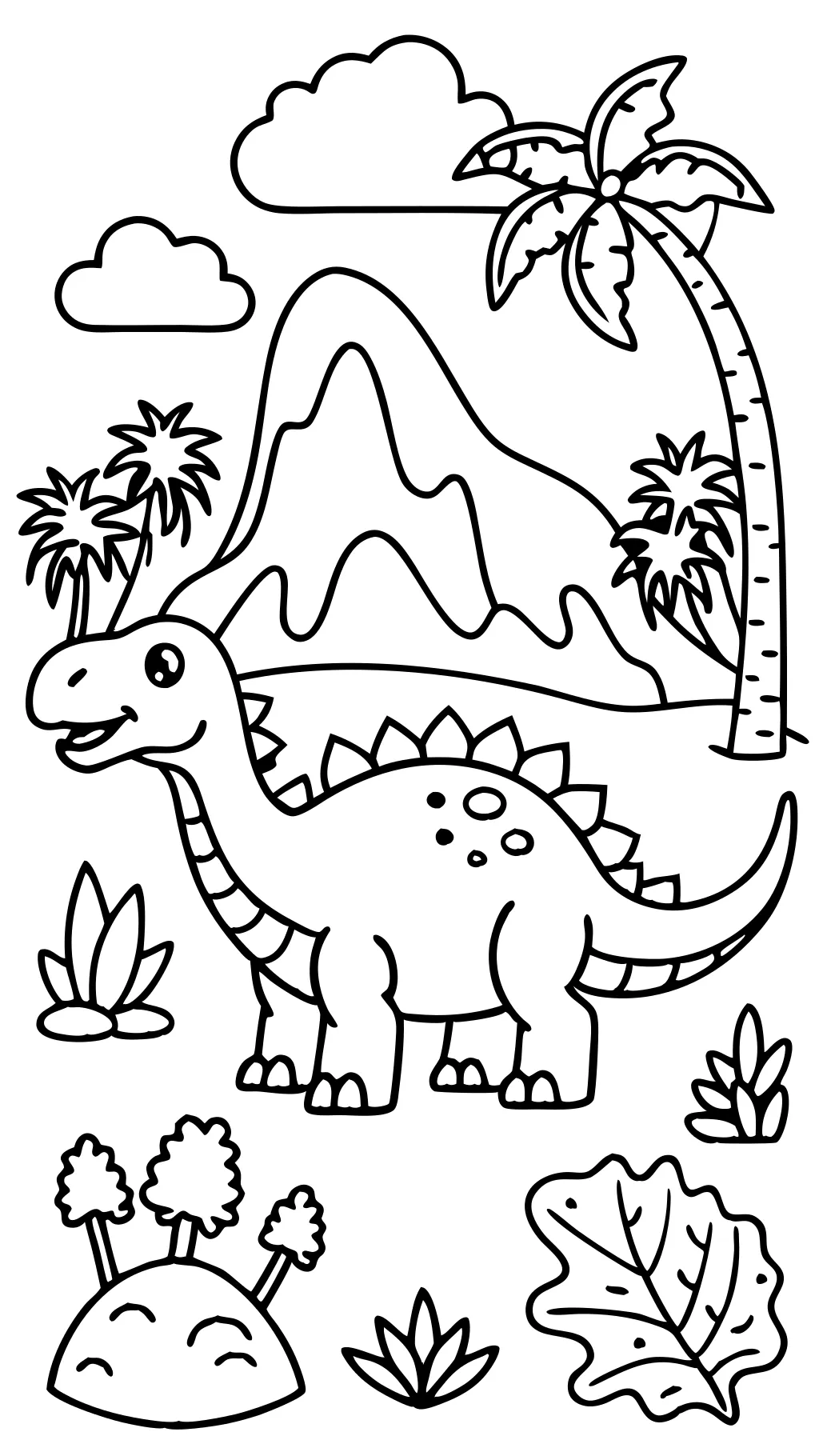 páginas para colorear gratis dinosaurios